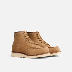 Red Wing Shoes 6" Classic Moc Toe Boot Hawthorne Muleskinner Roughout Leather 8B